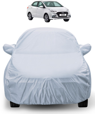 Auto Hub Car Cover For Hyundai Xcent (With Mirror Pockets)(Silver)