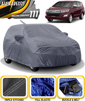 ALTRADECOT Car Cover For Toyota Innova Crysta (With Mirror Pockets)(Grey)