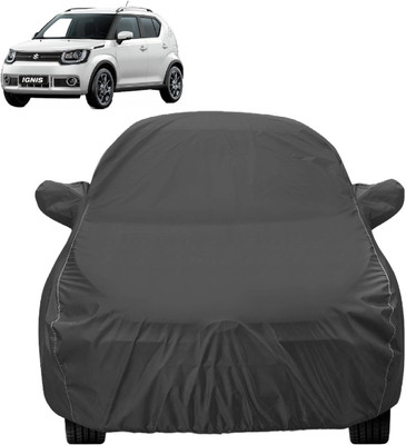 Auto Hub Car Cover For Maruti Ignis (With Mirror Pockets)(Grey)