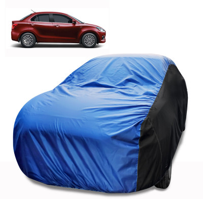 MoTRoX Car Cover For Maruti Suzuki Swift Dzire (With Mirror Pockets)(Black, Blue)
