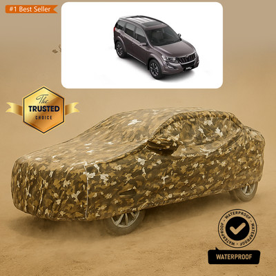 PAGORA Car Cover For Mahindra XUV500 W3 Diesel (With Mirror Pockets)(Yellow)