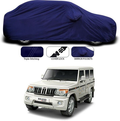 ANTHUB Car Cover For Mahindra Bolero (With Mirror Pockets)(Blue)