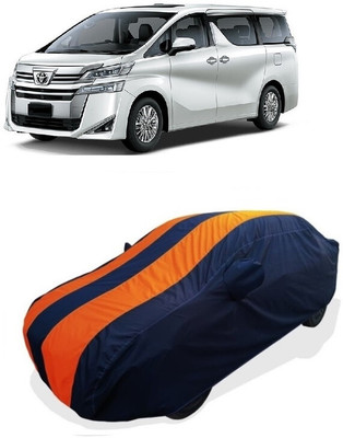 Coxtor Car Cover For Toyota Vellfire (With Mirror Pockets)(Orange)