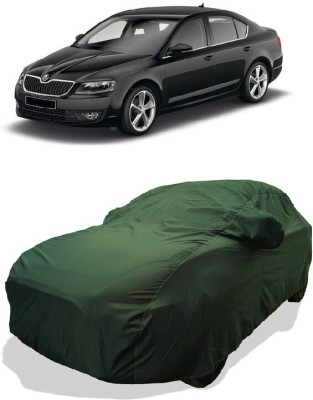 Coxtor Car Cover For Skoda Octavia Ambition 1.4 TSI MT (With Mirror Pockets)(Green)