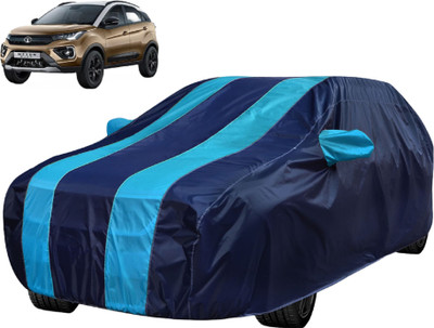 Auto Hub Car Cover For Tata Nexon (With Mirror Pockets)(Blue)