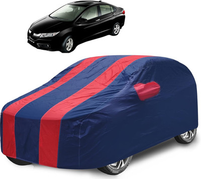 Caronix Car Cover For Honda City i-Vtec (With Mirror Pockets)(Red)
