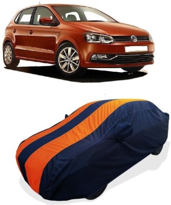 Coxtor Car Cover For Volkswagen Polo 1.2 MPI Trendline (With Mirror Pockets)(Orange)