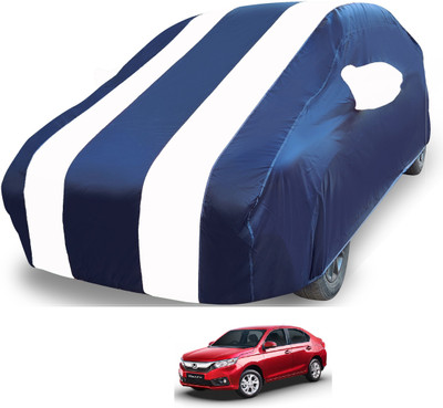 MOCKHE Car Cover For Honda Amaze (With Mirror Pockets)(White)