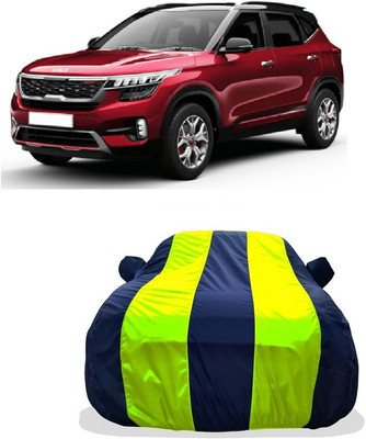 Tricway Car Cover For Kia Seltos GTK 1.4 (With Mirror Pockets)(Yellow)