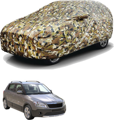 SS FOR YOUR SMART NEEDS Car Cover For Skoda Fabia Scout (With Mirror Pockets)(Green)