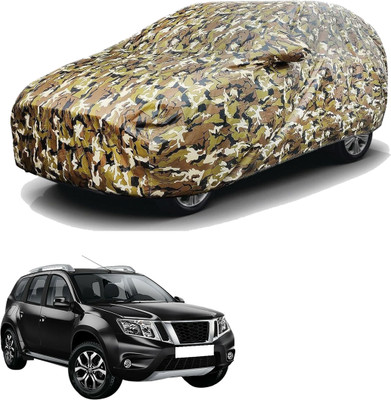 SS FOR YOUR SMART NEEDS Car Cover For Nissan Terrano (With Mirror Pockets)(Green)