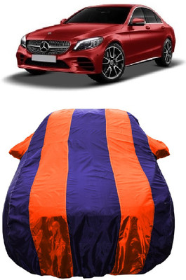 Wegather Car Cover For Mercedes Benz C-Class Prime C 200 Petrol (With Mirror Pockets)(Orange)