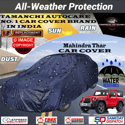 Tamanchi Autocare Car Cover For Mahindra Thar(Blue)