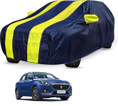 Auto Hub Car Cover For Maruti Suzuki Swift Dzire (Without Mirror Pockets)(Blue, Yellow, For 2018 Models)