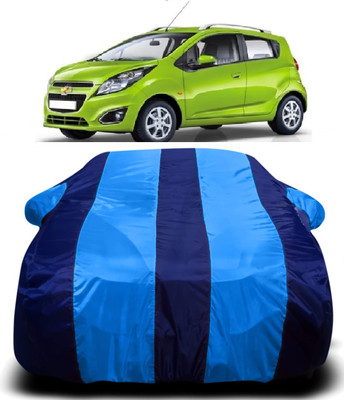 AXLOZ Car Cover For Chevrolet Beat (With Mirror Pockets)(Multicolor)