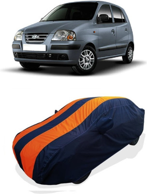 Coxtor Car Cover For Hyundai Santro Xing XL ERLX EURO II (With Mirror Pockets)(Orange)