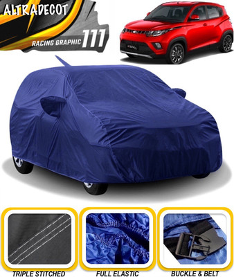 ALTRADECOT Car Cover For Mahindra KUV100 (With Mirror Pockets)(Blue)