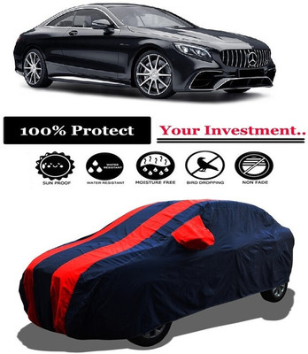 Amexride Car Cover For Mercedes Benz S-Class S 63 AMG Coupe (With Mirror Pockets)(Red)