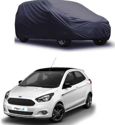 ROYAL AUTO MART Car Cover For Ford Figo (Without Mirror Pockets)(Grey)