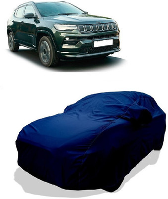 Coxtor Car Cover For Jeep Compass (With Mirror Pockets)(Green)