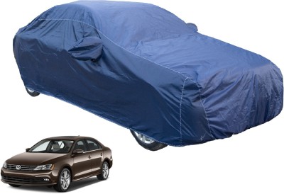 Auto Hub Car Cover For Volkswagen Jetta (With Mirror Pockets)(Blue)