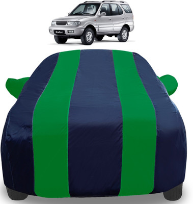 Amanzo Car Cover For Tata Safari Dicor (With Mirror Pockets)(Green)