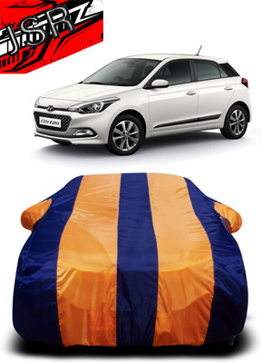 J S R Car Cover For Hyundai Elite i20 Sportz Plus CVT Petrol (With Mirror Pockets)(Orange, Blue)