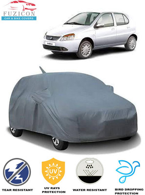 FUZICON Car Cover For Tata Indica (With Mirror Pockets)(Grey)