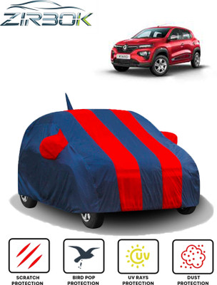 ZIRBOK Car Cover For Renault Kwid (With Mirror Pockets)(Red, Blue)