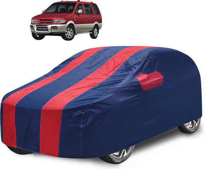Caronix Car Cover For Chevrolet Tavera (With Mirror Pockets)(Red)