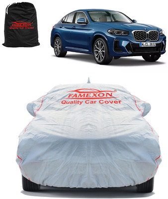 FAMEXON Car Cover For BMW X4 (With Mirror Pockets)(Grey)