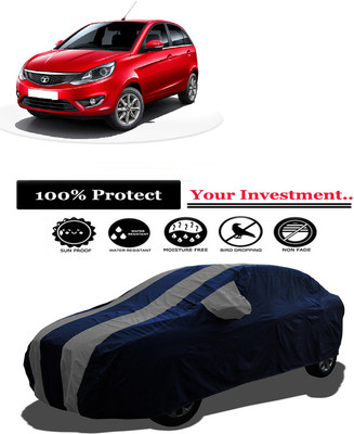 Amexride Car Cover For Tata Bolt Revotron XE Petrol (With Mirror Pockets)(Grey)