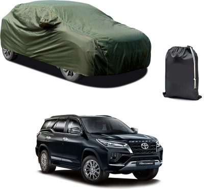 PAGORA Car Cover For Toyota Fortuner (With Mirror Pockets)(Green)