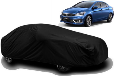 MAVENS Car Cover For Maruti Suzuki Ciaz (With Mirror Pockets)(Black)