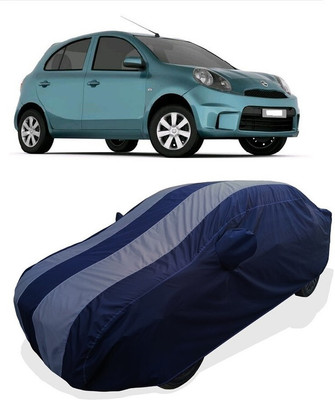 Coxtor Car Cover For Nissan Micra Active XV Petrol (With Mirror Pockets)(Grey)