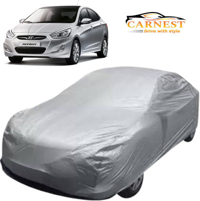 CARNEST Car Cover For Hyundai Accent, Accent 1.5i, Accent 1.6i, Accent Executive, Accent GLX, Accent GTX, Accent Viva, Accent Viva GLX (Without Mirror Pockets)(Silver)