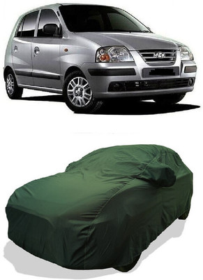 Coxtor Car Cover For Hyundai Santro Xing XO (With Mirror Pockets)(Green)