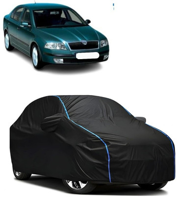 WSK Car Cover For Skoda Laura, Universal For Car (With Mirror Pockets)(Black)