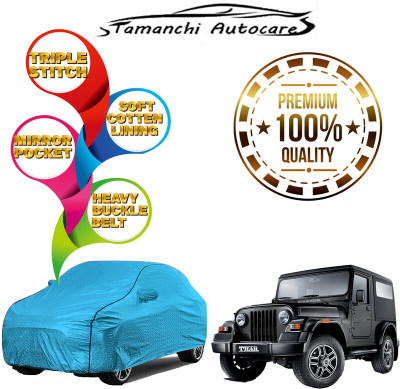 Tamanchi Autocare Car Cover For Mahindra Bolero (With Mirror Pockets)(Blue)