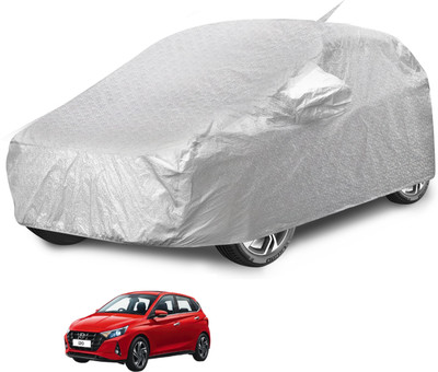Caronix Car Cover For Hyundai i20 (With Mirror Pockets)(Silver)