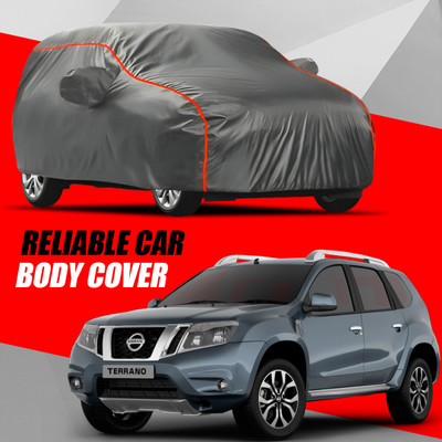AUCTIMO Car Cover For Nissan Terrano (With Mirror Pockets)(Multicolor)