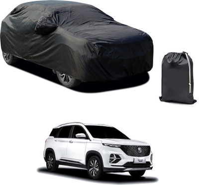 CODOKI Car Cover For MG Hector Plus (With Mirror Pockets)(Black)