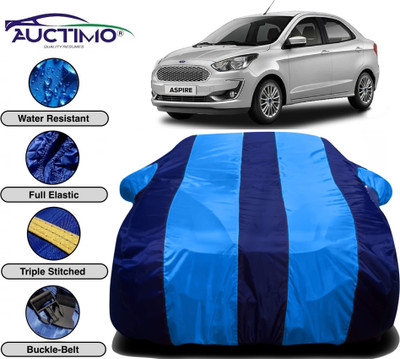 AUCTIMO Car Cover For Ford Figo Aspire (With Mirror Pockets)(Multicolor)