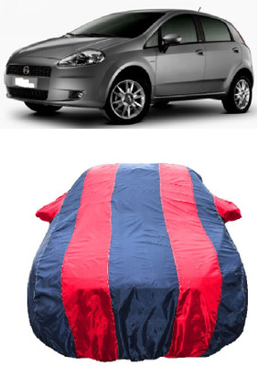 Wegather Car Cover For Fiat Punto Grande 1.2 (With Mirror Pockets)(Red)