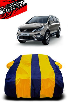 J S R Car Cover For Tata Hexa (With Mirror Pockets)(Yellow, Blue)