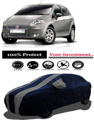 Amexride Car Cover For Fiat Punto Emotion 1.4L (With Mirror Pockets)(Grey)