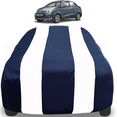 Auto Hub Car Cover For Hyundai Xcent (With Mirror Pockets)(White)