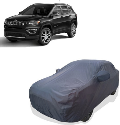 Tricway Car Cover For Jeep Compass 2.0 Limited Option 4X4 Black Diesel (With Mirror Pockets)(Grey)