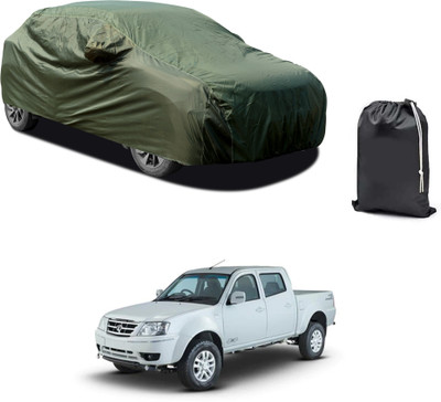 GOSHIV-car and bike accessories Car Cover For Tata Xenon (With Mirror Pockets)(Green)