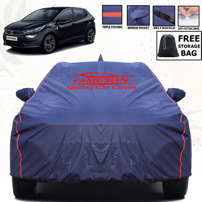 FAMEXON Car Cover For Tata Altroz (With Mirror Pockets)(Blue, For 2020, 2021, 2022, 2023, 2024, NA Models)